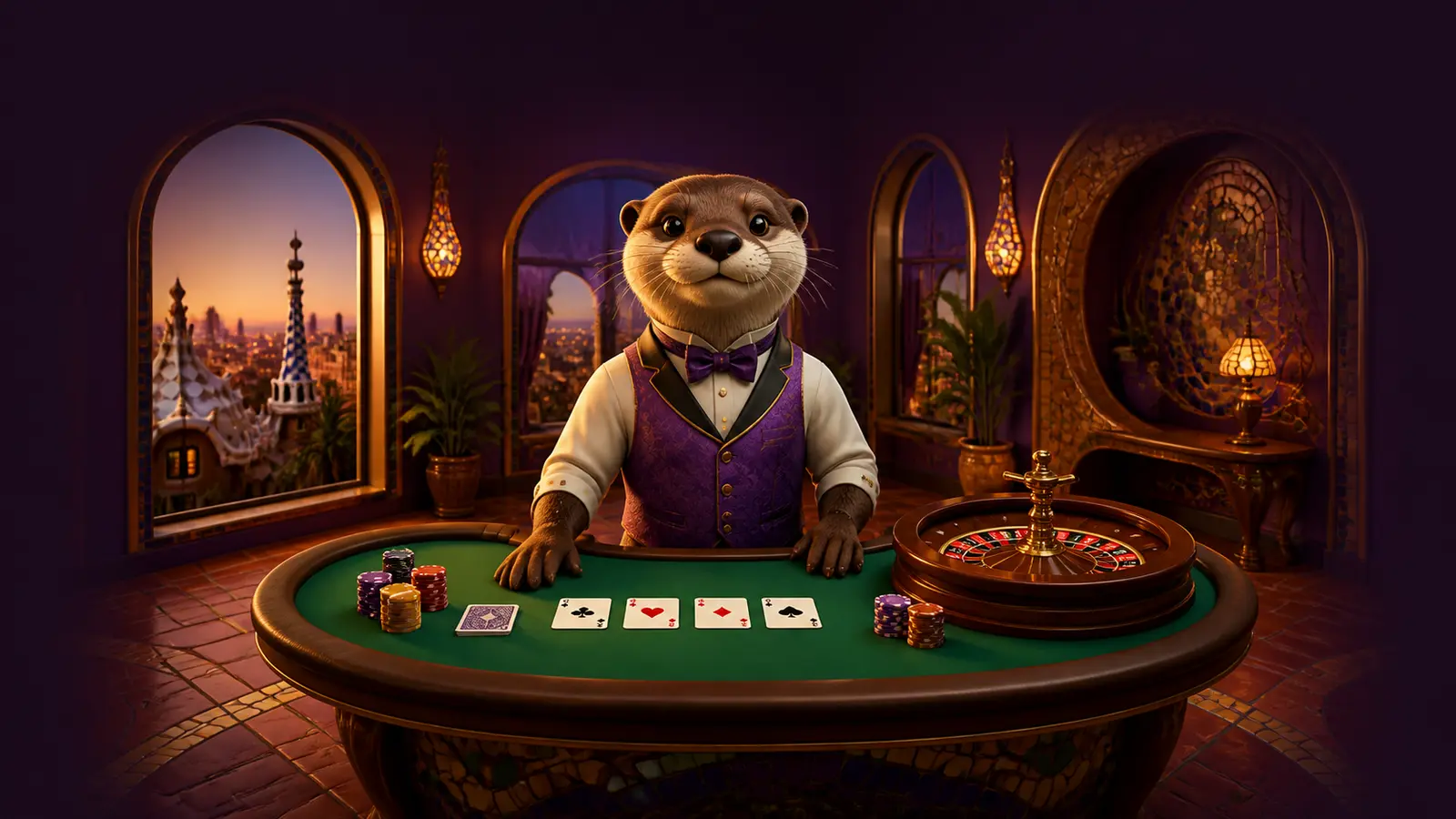 Juegos de mesa: póker, bacará, blackjack y ruleta